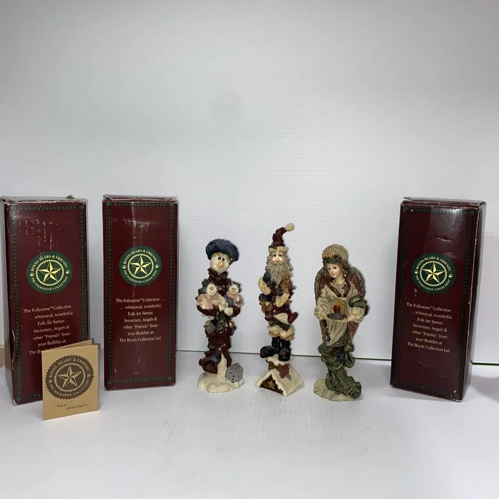 Boyd's Collection Christmas Figures, Illumina, Sliknick, Nanny, W/Boxes